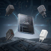 GaN 65W 3-Port USB-C Charging Station