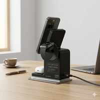Magnetic 3-in-1 Wireless Charging Station