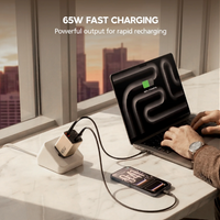 GaN 65W 3-Port USB-C Charging Station