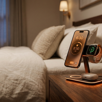 Magnetic 3-in-1 Wireless Charging Station