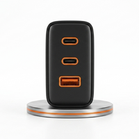 GaN 65W 3-Port USB-C Charging Station
