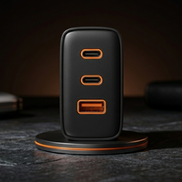 GaN 65W 3-Port USB-C Charging Station