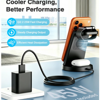 Magnetic 3-in-1 Wireless Charging Station
