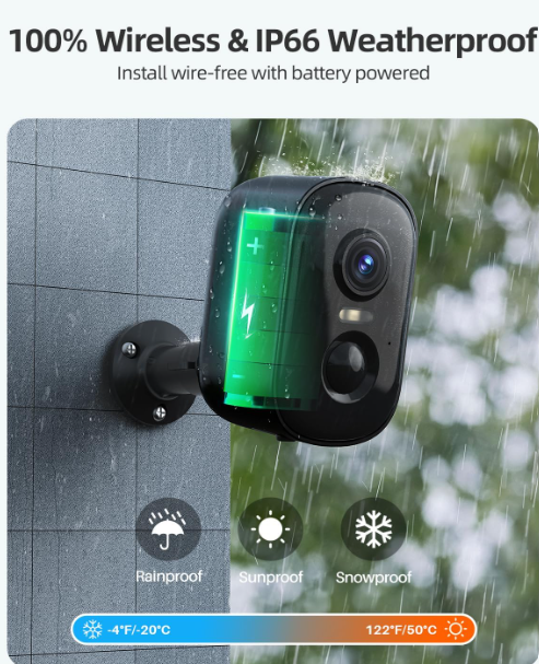 AI Smart Wi-Fi Security Camera (2K)