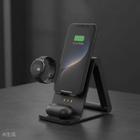 Magnetic 3-in-1 Wireless Charging Station